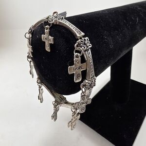 Cape Classic Faith,Hope,Love Cross Charm Bracelet